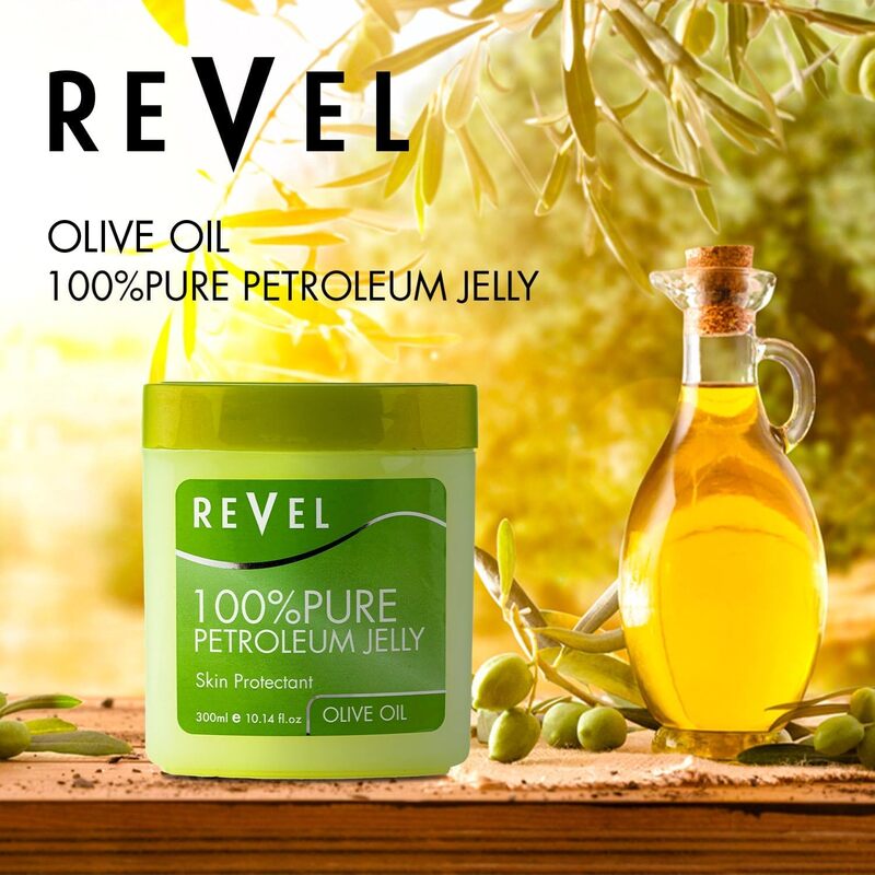 Revel Skin Care, Olive Oil 100% Pure Petroleum Jelly 125ml, Skin Care, Skin Protectant, Softens, Soothe, Moisturize